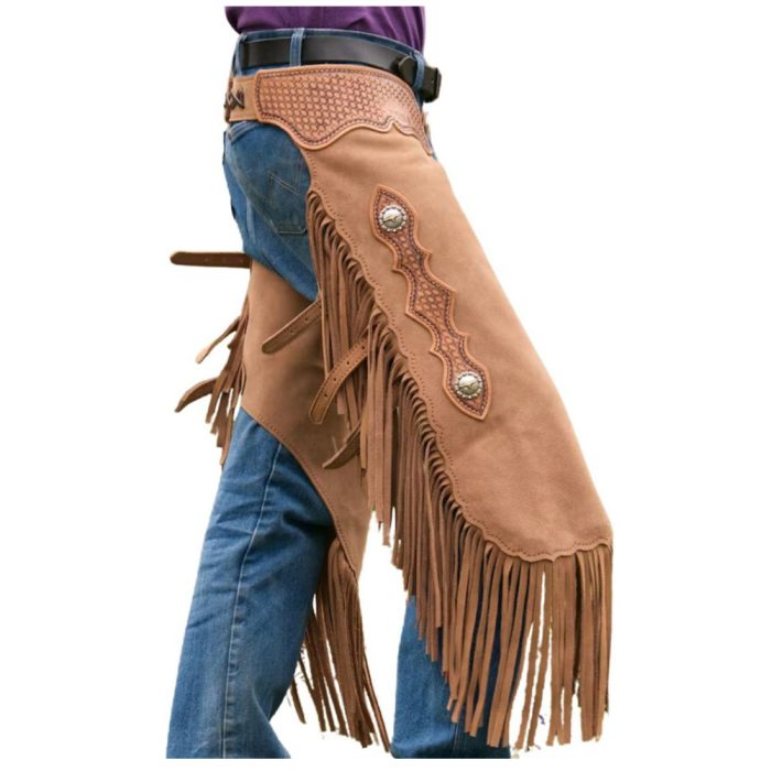 Premium Leather Western Cowboy Chaps