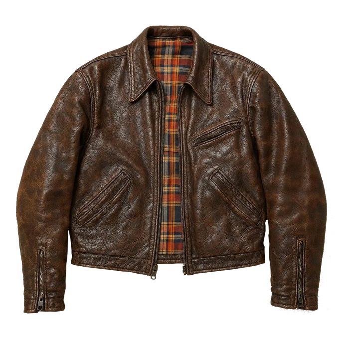 Men’s Contemporary Leather Fashion Jacket