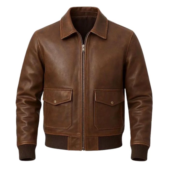 Slim Fit Leather Fashion Jacket