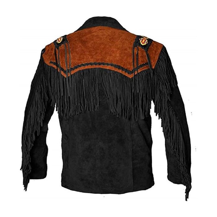Western Leather Jacket Traditional Fit