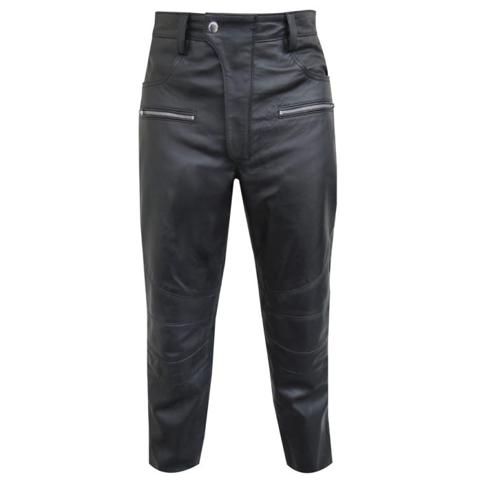 Slim Fit Designer Leather Pants