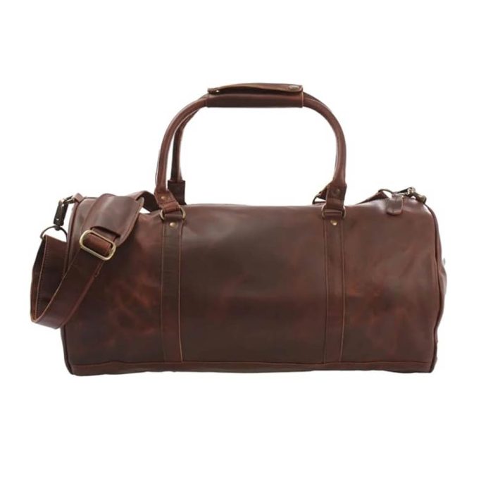 Signature Leather Workout Bag