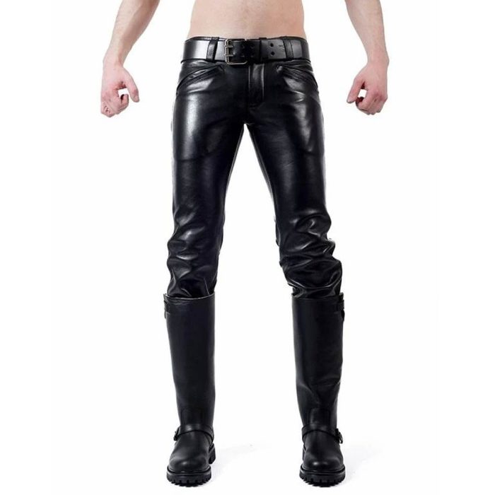 Premium Black Leather Fetish Trousers