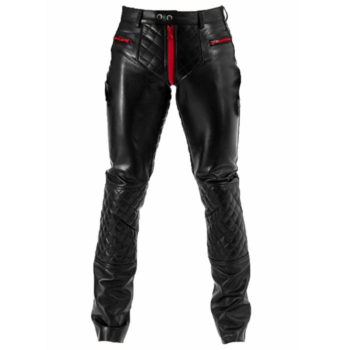 Genuine Leather Fetish Pants–Slim Fit Design