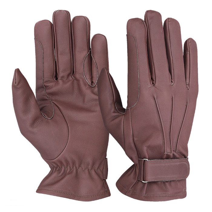 durable leather equestrian gloves