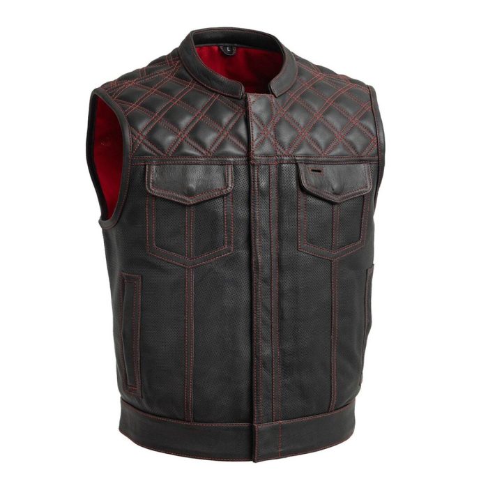 Real Leather Biker Vest