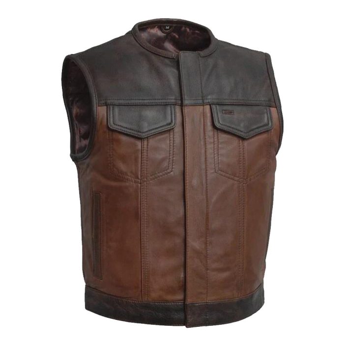 Handcrafted Leather Motorbike Vest