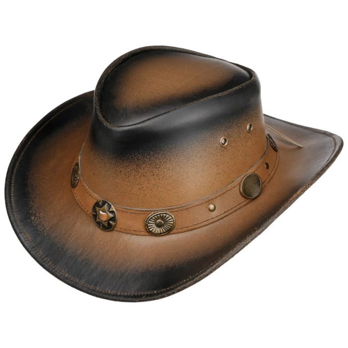 Charm Western Leather Hat Vintage