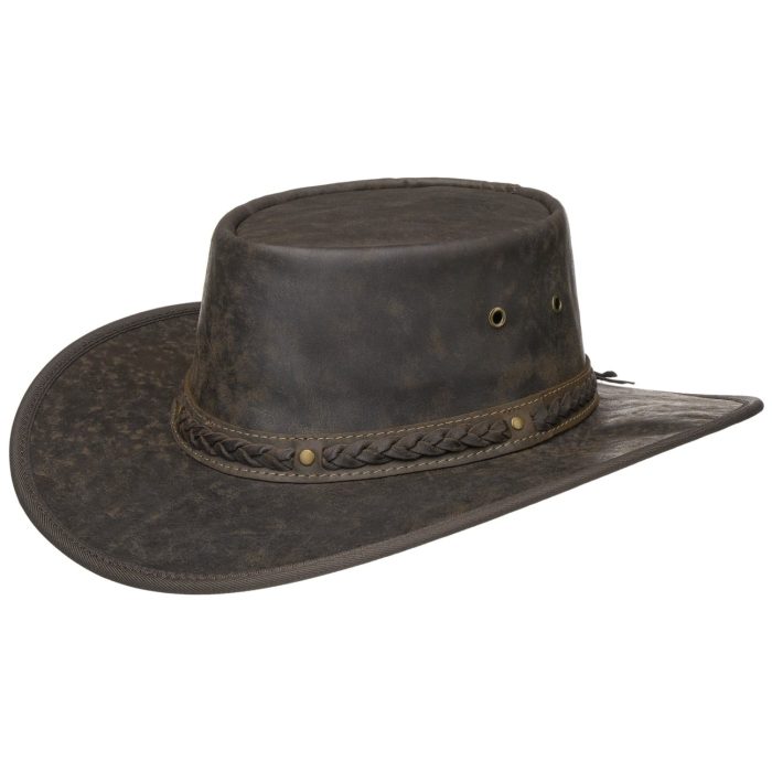 Classic Frontier Leather Cowboy Hat