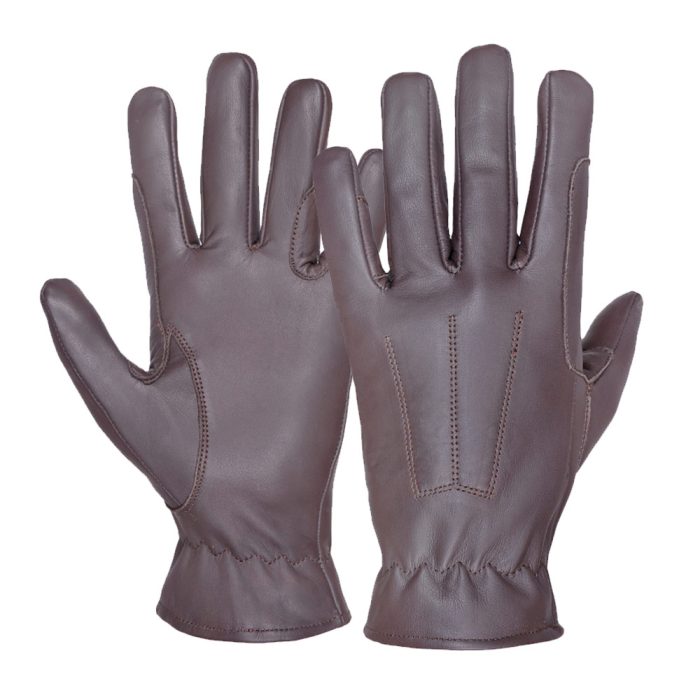 Leather gloves for equestrian sports