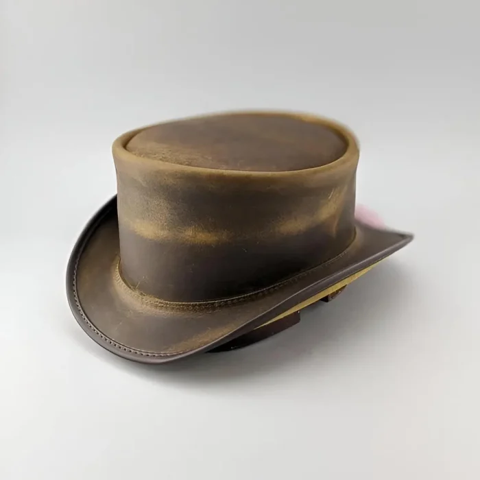 Classic Leather Hat Vintage Style