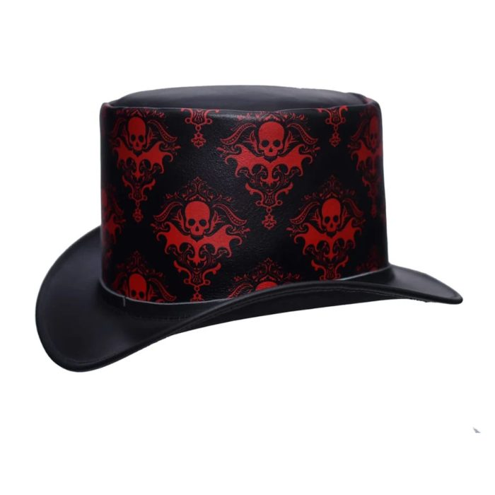 Leather Top Hat Elegance Handcrafted